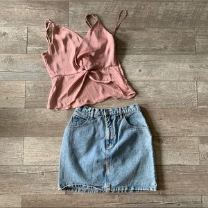 Cotton candy LA pink slip tank top